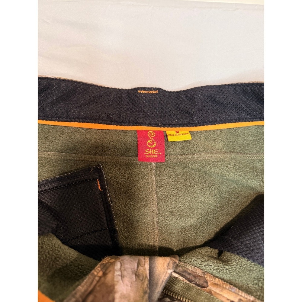 SHE Outdoor Womens Hunting Pants Fleece Insulated RealTree Oak Size M Camouflage - Picture 14 of 14